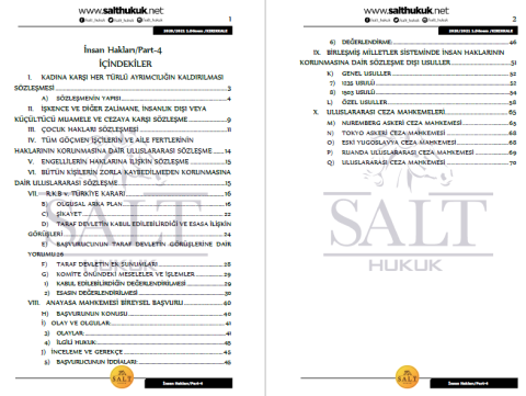 İnsan Hakları 1. Dönem Not Seti (2020-2021)-KKÜ-Konu Anlatım Kitapçığı