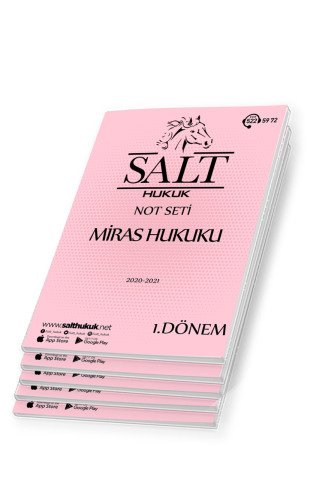 Miras Hukuku 1. Dönem Not Seti (2020-2021)-KKÜ-Konu Anlatım Kitapçığı