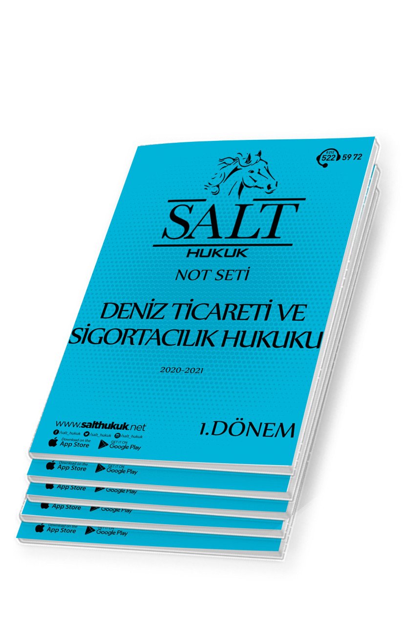 Deniz Ticaret Ve Sigorta 1. Dönem Not Seti (2020-2021)-KKÜ-Konu Anlatım Kitapçığı