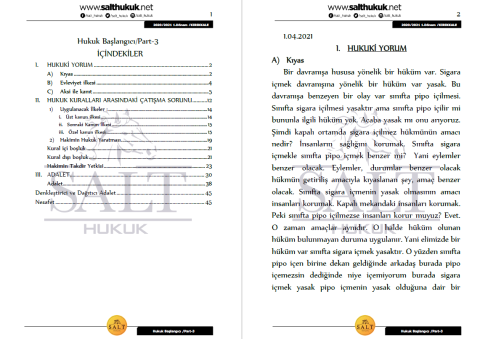 Hukuk Başlangıcı 2. Dönem Not Seti (2020-2021)-KKÜ-Konu Anlatım Kitapçığı