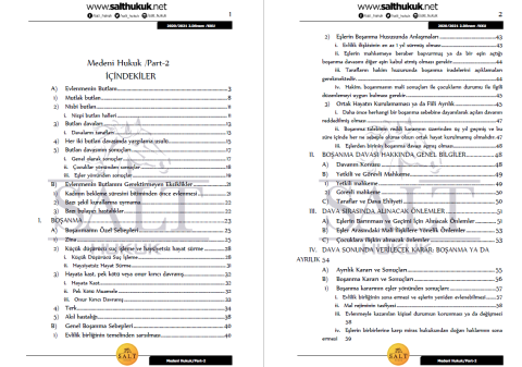 Medeni Hukuk 2. Dönem Not Seti (2020-2021)-KKÜ-Konu Anlatım Kitapçığı