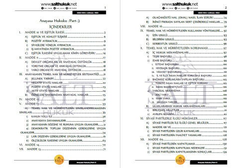 Anayasa Hukuku 2. Dönem Not Seti (2020-2021)-KKÜ-Konu Anlatım Kitapçığı