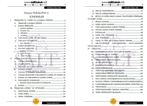 Anayasa Hukuku 2. Dönem Not Seti (2020-2021)-KKÜ-Konu Anlatım Kitapçığı