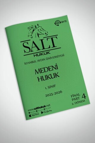 Medeni Hukuk 2. Dönem Final Part-4 (2025-2026)-İAÜ-Konu Anlatım Kitapçığı