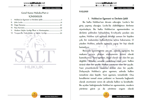 Genel Kamu 2. Dönem Not Seti (2020-2021)-KKÜ-Konu Anlatım Kitapçığı