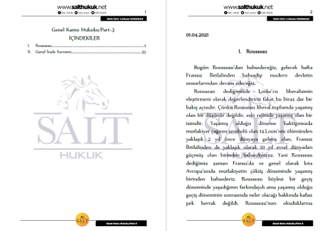 Genel Kamu 2. Dönem Not Seti (2020-2021)-KKÜ-Konu Anlatım Kitapçığı