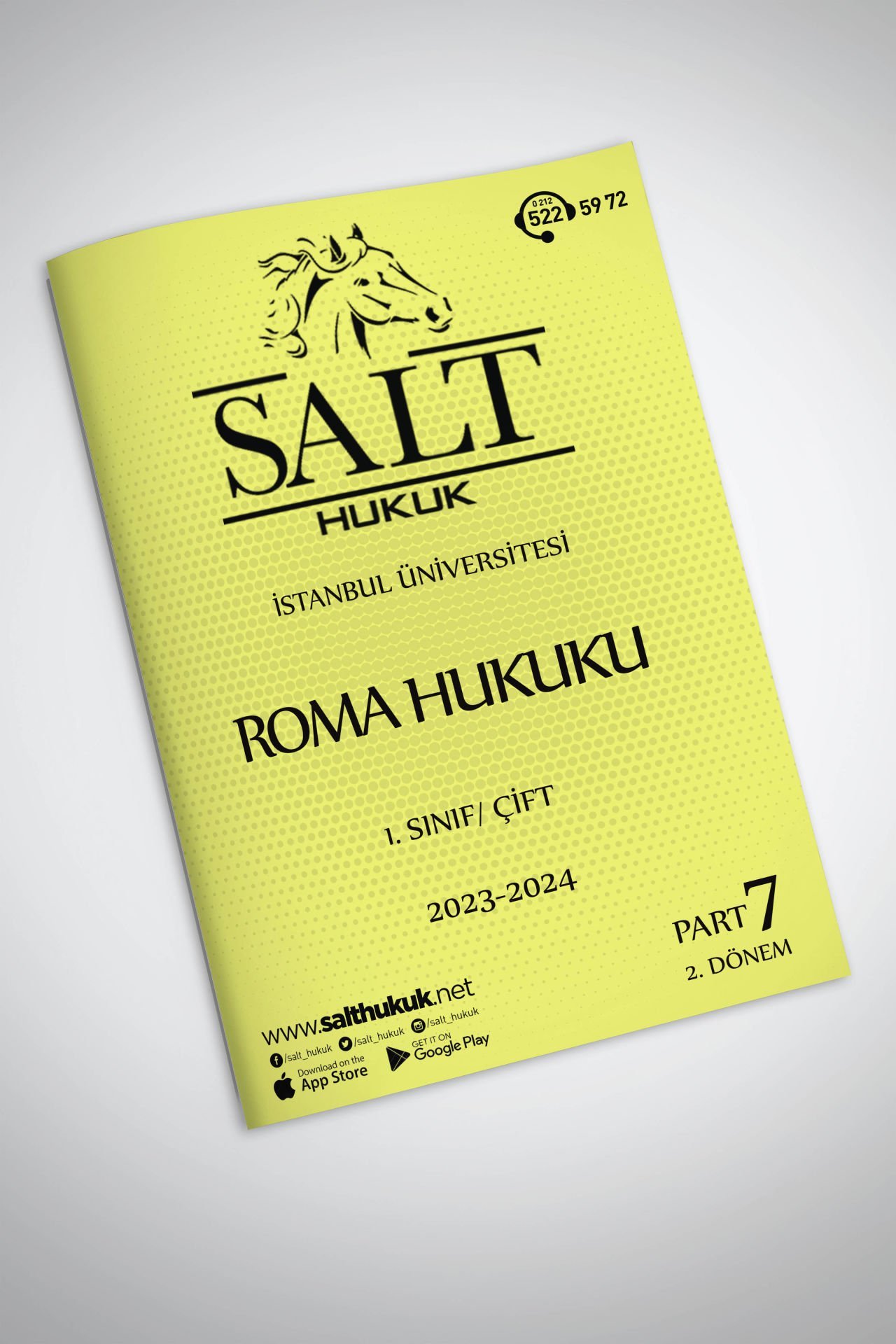 Roma Hukuku Çift 2. Dönem Part-7 (2023-2024)-İÜHF-Konu Anlatım Kitapçığı