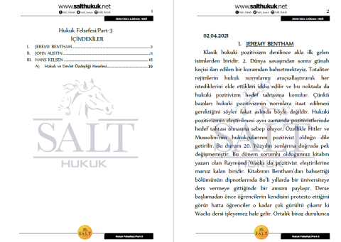 Hukuk Felsefesi 2. Dönem Not Seti (2020-2021)-KKÜ-Konu Anlatım Kitapçığı