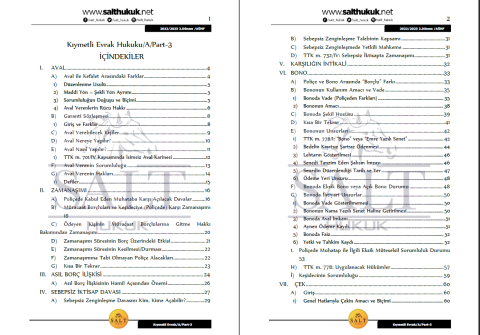 Kıymetli Evrak Amfi A 2. Dönem Part-3 (2022-2023)-AÜHF-Konu Anlatım Kitapçığı