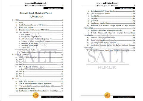 Kıymetli Evrak Amfi A 2. Dönem Part-4 (2022-2023)-AÜHF-Konu Anlatım Kitapçığı