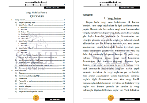 Vergi Hukuku 2. Dönem Not Seti (2020-2021)-KKÜ-Konu Anlatım Kitapçığı