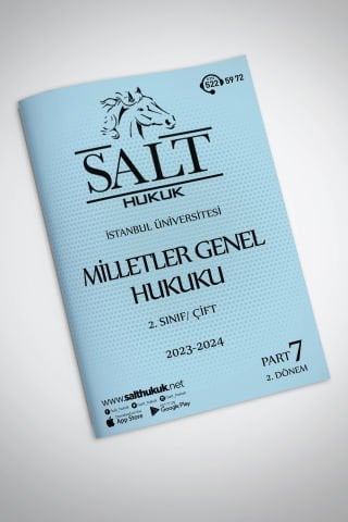 Milletler Genel Hukuku Çift 2. Dönem Part-7 (2023-2024)-İÜHF-Konu Anlatım Kitapçığı