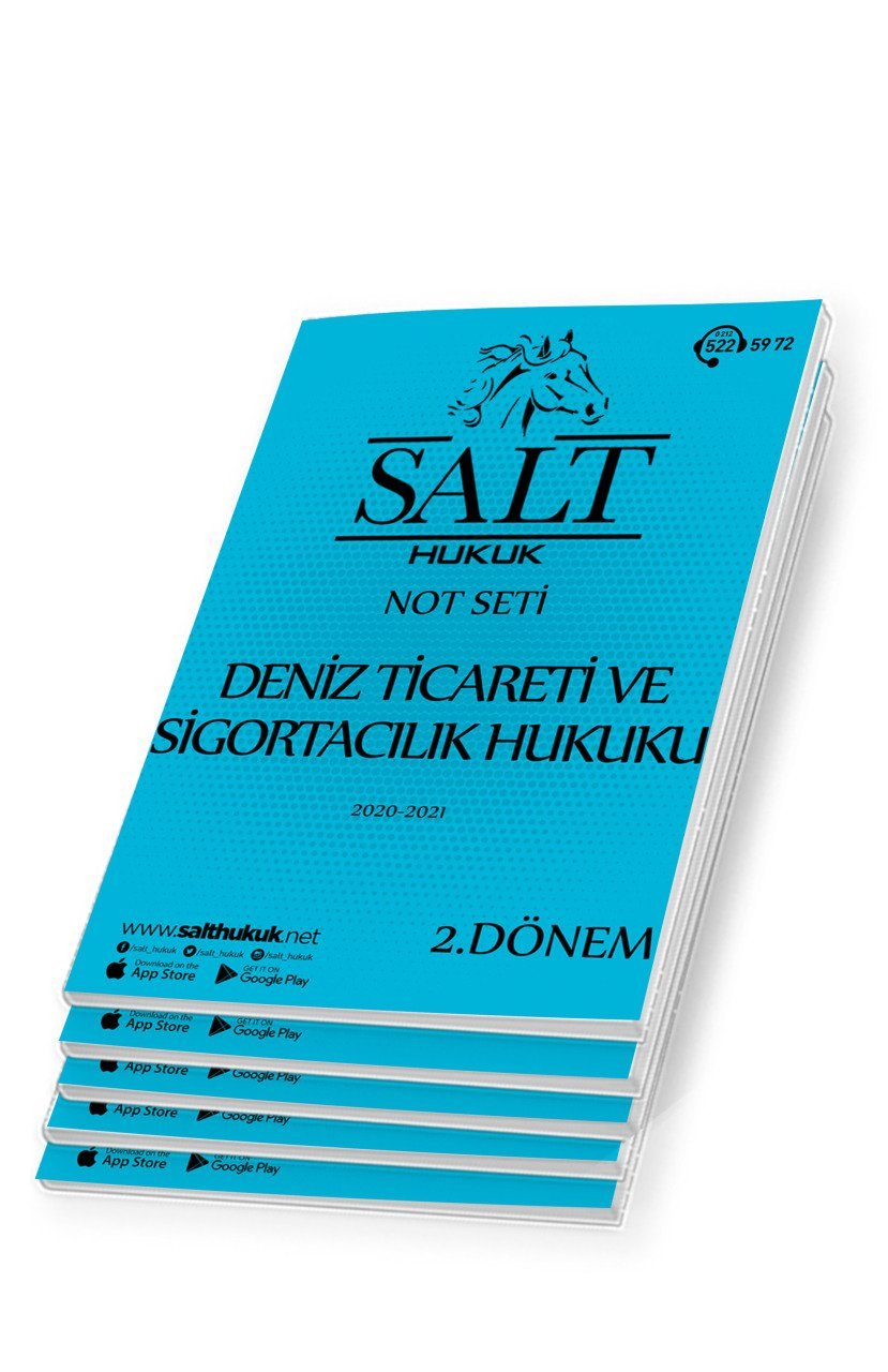 Deniz Ticaret Ve Sigorta 2. Dönem Not Seti (2020-2021)-KKÜ-Konu Anlatım Kitapçığı
