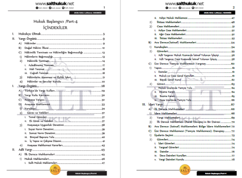 Hukuk Başlangıcı 1. Dönem Not Seti (2020-2021)-AKHF-Konu Anlatım Kitapçığı