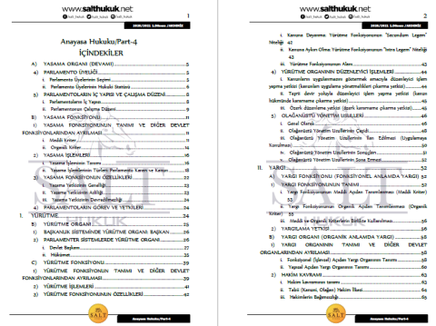 Anayasa Hukuku 1. Dönem Not Seti (2020-2021)-AKHF-Konu Anlatım Kitapçığı