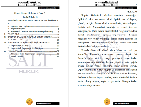 Genel Kamu 1. Dönem Not Seti (2020-2021)-AKHF-Konu Anlatım Kitapçığı