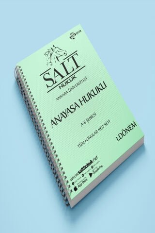 Anayasa Hukuku Amfi A-B 1. Dönem Tüm Konular Not Seti-Spiralli