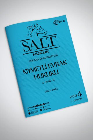 Kıymetli Evrak Amfi B 2. Dönem Part-4 (2022-2023)-AÜHF-Konu Anlatım Kitapçığı