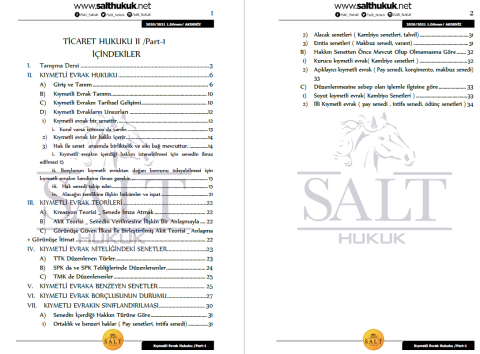 Ticaret Hukuku-2 1. Dönem Not Seti (2020-2021)-AKHF-Konu Anlatım Kitapçığı