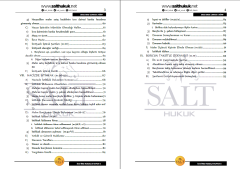 İcra Ve İflas Hukuku Amfi A-B 2. Dönem Part-2 (2022-2023)-AÜHF-Konu Anlatım Kitapçığı