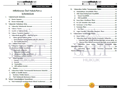 Milletler Özel Hukuku 1. Dönem Not Seti (2020-2021)-AKHF-Konu Anlatım Kitapçığı