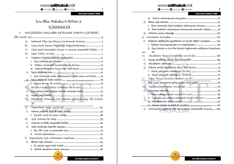 İcra Ve İflas Hukuku Amfi A-B 2. Dönem Part-3 (2022-2023)-AÜHF-Konu Anlatım Kitapçığı
