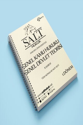 Genel Kamu Genel Devlet T. Amfi B 1. Dönem Tüm Konular Not Seti-Spiralli