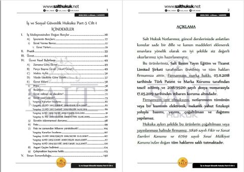 İş ve Sos. Güv. 1. Dönem Not Seti (2020-2021)-AKHF-Konu Anlatım Kitapçığı
