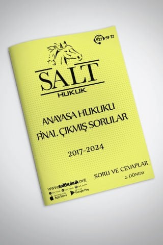 Anayasa Hukuku Final/Büt Çıkmış Soru(İÜHF)-Konu Anlatım Kitapçığı
