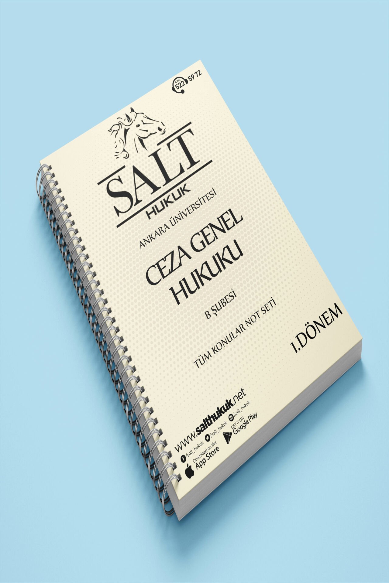 Ceza Genel Hukuku Amfi B 1. Dönem Tüm Konular Not Seti-Spiralli