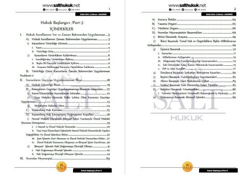 Hukuk Başlangıcı 2. Dönem Not Seti (2020-2021)-AKHF-Konu Anlatım Kitapçığı