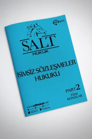 İSİMSİZ SÖZLEŞMELER TÜM KONULAR PART-2 Konu Anlatım Kitapçığı