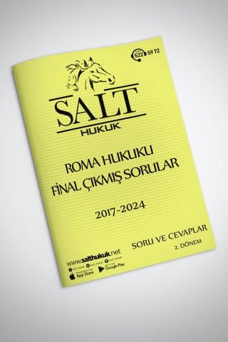 Roma Hukuku Final/Büt Çıkmış Soru-Konu Anlatım Kitapçığı