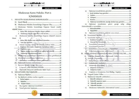Uluslararası Kamu Hukuku 2. Dönem Not Seti (2020-2021)-AKHF-Konu Anlatım Kitapçığı