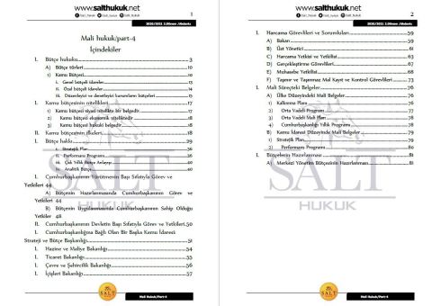 Maliye Hukuku 2. Dönem Not Seti (2020-2021)-AKHF-Konu Anlatım Kitapçığı