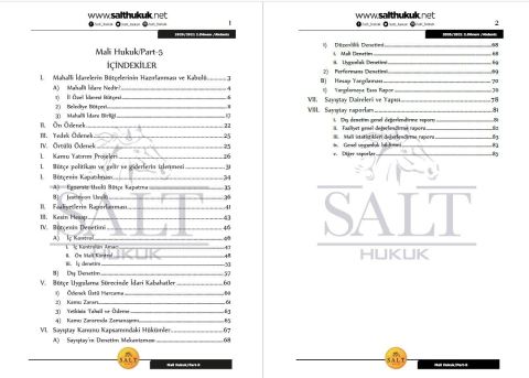Maliye Hukuku 2. Dönem Not Seti (2020-2021)-AKHF-Konu Anlatım Kitapçığı