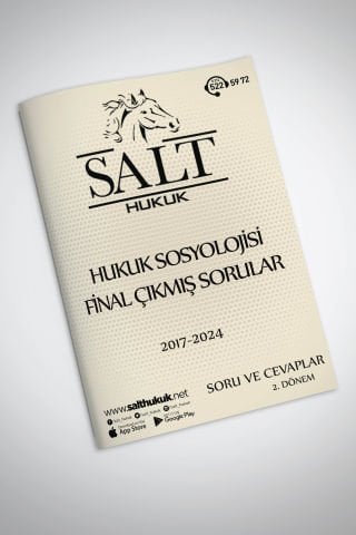 Hukuk Felsefe ve Sosyoloji Final/Büt Çıkmış Soru-Konu Anlatım Kitapçığı