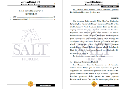 Genel Kamu 2. Dönem Not Seti (2020-2021)-AKHF-Konu Anlatım Kitapçığı