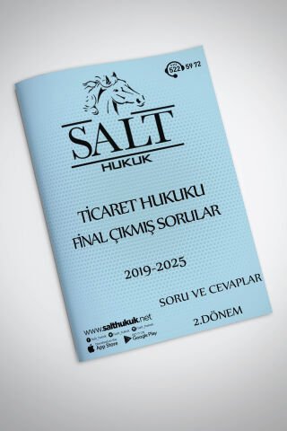Ticaret Hukuku Final/Büt Çıkmış Soru-Konu Anlatım Kitapçığı