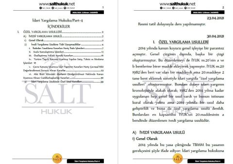 İdari Yargılama Hukuku 2. Dönem Not Seti (2020-2021)-AKHF-Konu Anlatım Kitapçığı