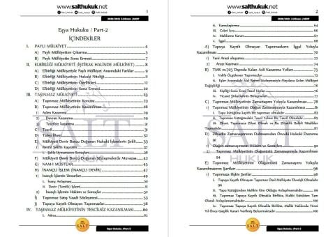 Eşya Hukuku 2. Dönem Not Seti (2020-2021)-AKHF-Konu Anlatım Kitapçığı