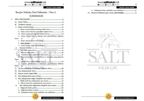 Borçlar Özel Hukuku 2. Dönem Not Seti (2020-2021)-AKHF-Konu Anlatım Kitapçığı