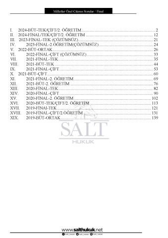 Milletler Özel Final/Büt Çıkmış Soru-Konu Anlatım Kitapçığı