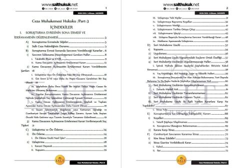 Ceza Muhakemesi Hukuku 2. Dönem Not Seti (2020-2021)-AKHF-Konu Anlatım Kitapçığı