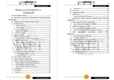 Milletler Özel Hukuku 2. Dönem Not Seti (2020-2021)-AKHF-Konu Anlatım Kitapçığı