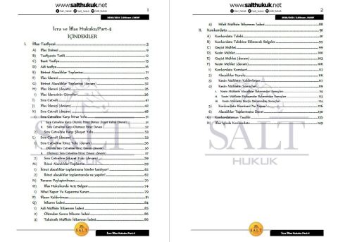 İcra ve İflas Hukuku 2. Dönem Not Seti (2020-2021)-AKHF-Konu Anlatım Kitapçığı