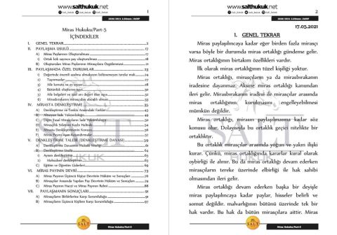 Miras Hukuku 2. Dönem Not Seti (2020-2021)-AKHF-Konu Anlatım Kitapçığı