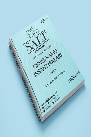 Genel Kamu İnsan Hak. Amfi B 1. Dönem Tüm Konular Not Seti-Spiralli