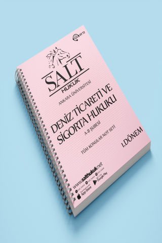 Deniz Ticaret Sigorta Amfi A-B 1. Dönem Tüm Konular Not Seti-Spiralli