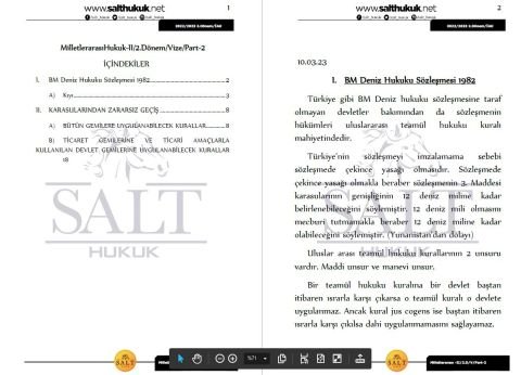 Milletler Genel Hukuku 2. Dönem Vize Part-2 (2022-2023)-İAÜ-Konu Anlatım Kitapçığı